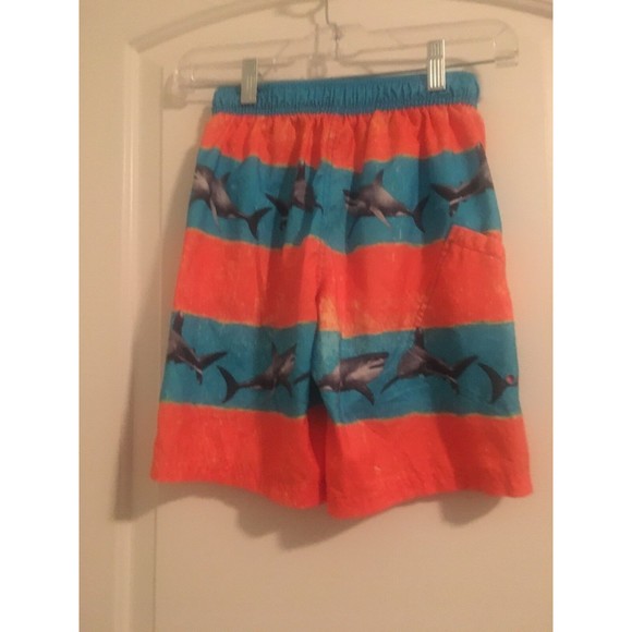 1Pc Wonder Nation Boys Print Striped Lined Swim Shorts Size Medium Multicolor - Picture 4 of 4